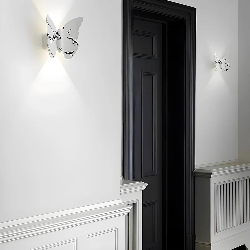 LED Buitenlamp Wand Dierenmotief Vlinder Zeemeeuw Zeester Aluminium Waterdicht IP65 Tuin Terras Verlichting | Sansoti