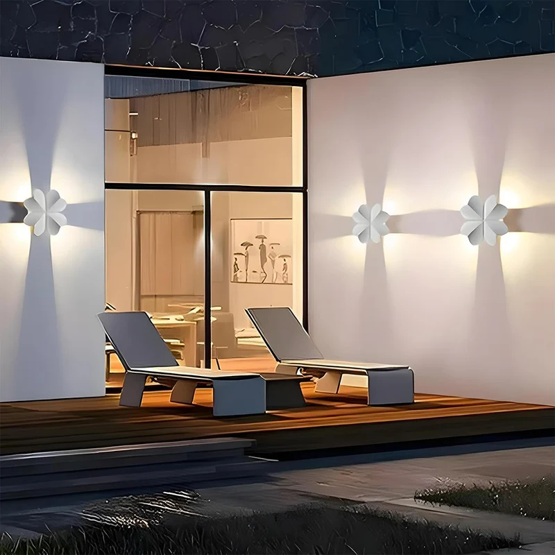 LED Buitenlamp Wand Dierenmotief Vlinder Zeemeeuw Zeester Aluminium Waterdicht IP65 Tuin Terras Verlichting | Sansoti