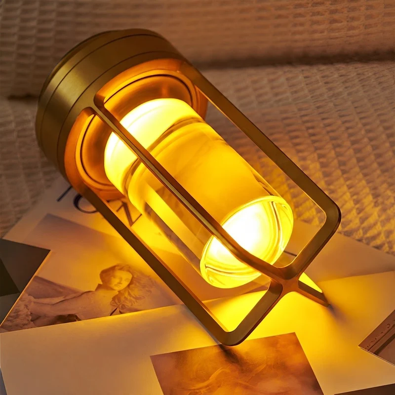 Oplaadbare LED Tafellamp met Aanraakbediening Dimfunctie Draadloos Sfeerlicht USB Nachtlampje Sfeerverlichting | Sansoti