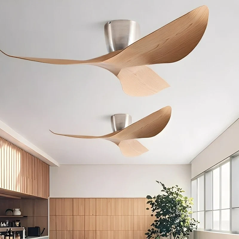 Plafondventilator 6 Snelheden Omkeerbaar DC Motor Stil 38-48 cm Modern Minimalistisch Design Zonder Licht | Sansoti