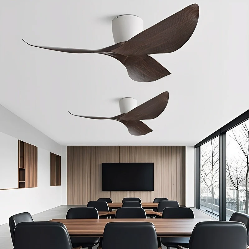 Plafondventilator 6 Snelheden Omkeerbaar DC Motor Stil 38-48 cm Modern Minimalistisch Design Zonder Licht | Sansoti