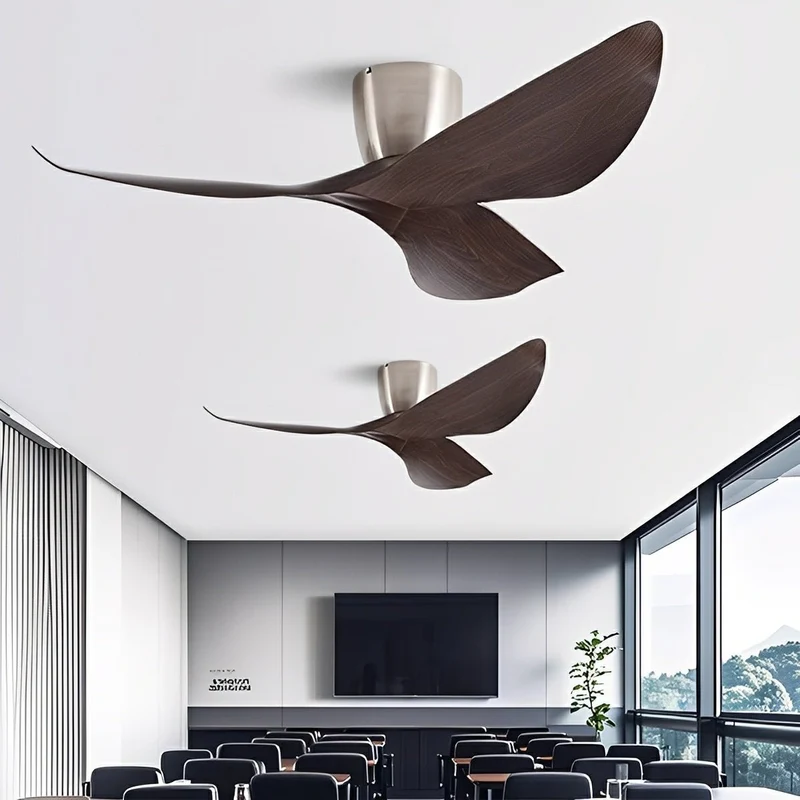Plafondventilator 6 Snelheden Omkeerbaar DC Motor Stil 38-48 cm Modern Minimalistisch Design Zonder Licht | Sansoti
