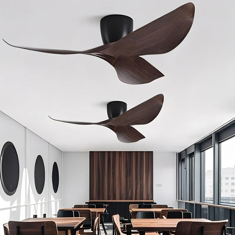 Plafondventilator 6 Snelheden Omkeerbaar DC Motor Stil 38-48 cm Modern Minimalistisch Design Zonder Licht | Sansoti