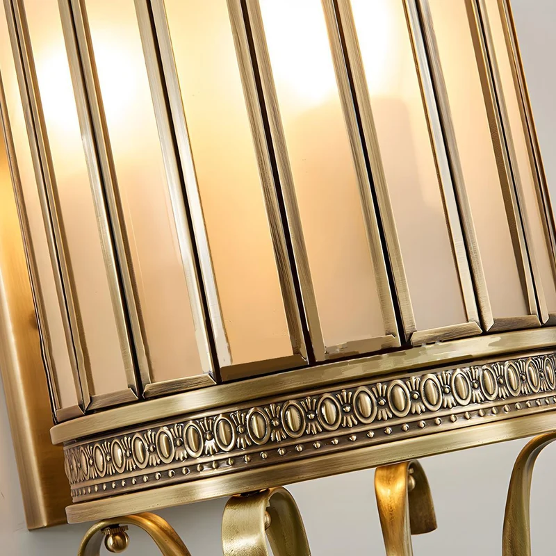 Vintage LED Buitenwandlamp Koper Brons IP65 Waterdicht Veranda Tuin Retro Verlichting Mid-Century Design | Sansoti