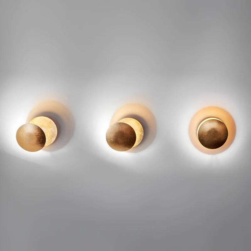 Verstelbare Wandlamp IJzer LED Eclips-Design 8W Warm Wit Koel Wit Zwart Goud Wit Rood Muurverlichting | Sansoti