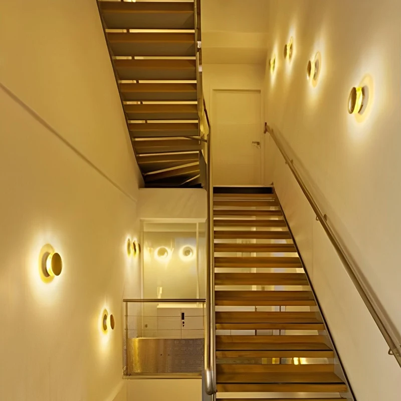 Verstelbare Wandlamp IJzer LED Eclips-Design 8W Warm Wit Koel Wit Zwart Goud Wit Rood Muurverlichting | Sansoti
