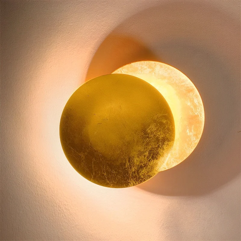 Verstelbare Wandlamp IJzer LED Eclips-Design 8W Warm Wit Koel Wit Zwart Goud Wit Rood Muurverlichting | Sansoti