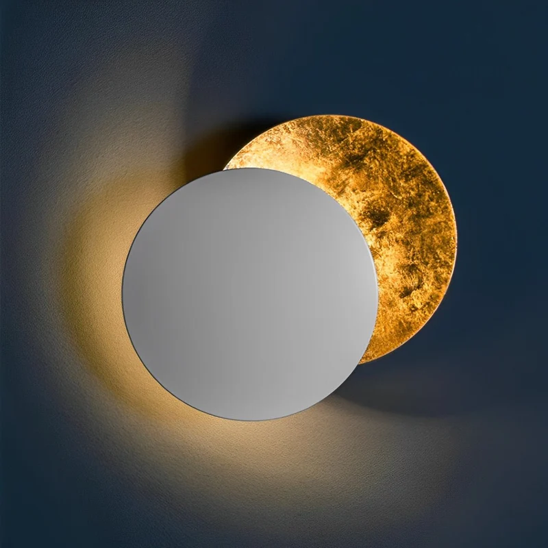 Verstelbare Wandlamp IJzer LED Eclips-Design 8W Warm Wit Koel Wit Zwart Goud Wit Rood Muurverlichting | Sansoti