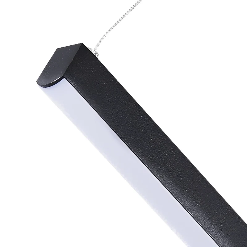 Gelaagde LED Hanglamp Zwart Dimbaar met Afstandsbediening Geometrisch Trapvormig Design voor Woonkamer | Sansoti