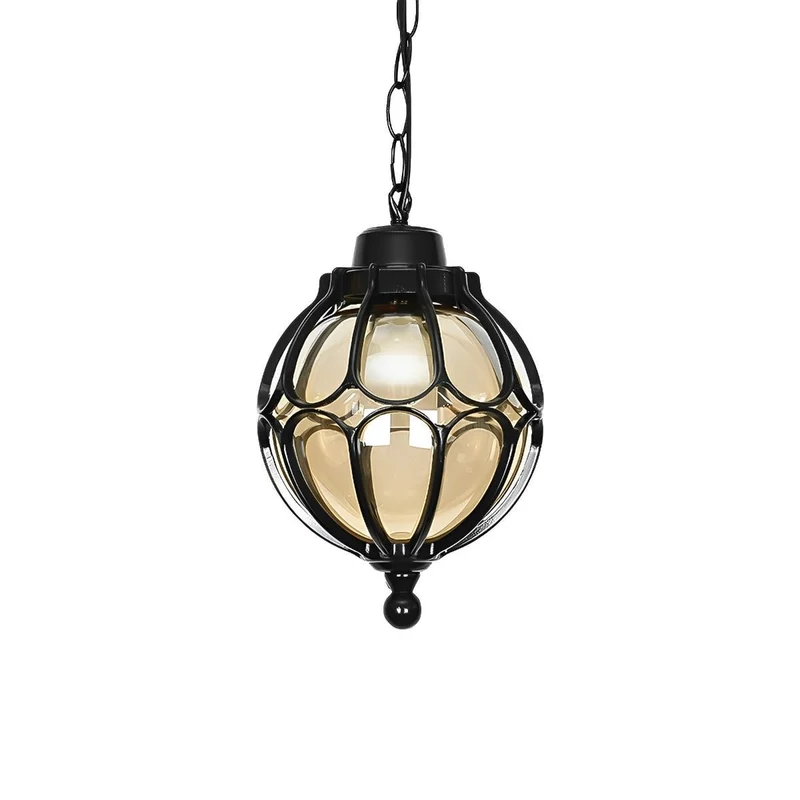 Waterdichte Hanglamp Bol Aluminium voor Tuin Veranda Balkon Gang Outdoor Buitenverlichting IP54 Weerbestendig | Sansoti