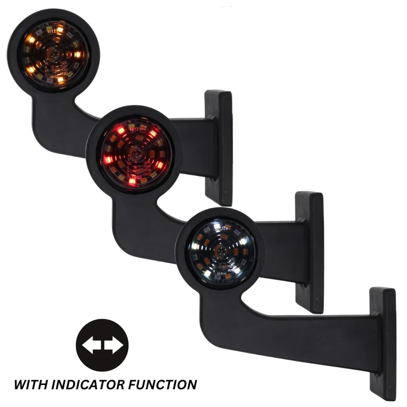 Getönte lange dänische LED-Begrenzungsleuchte / dreifarbig mit Blinkerfunktion