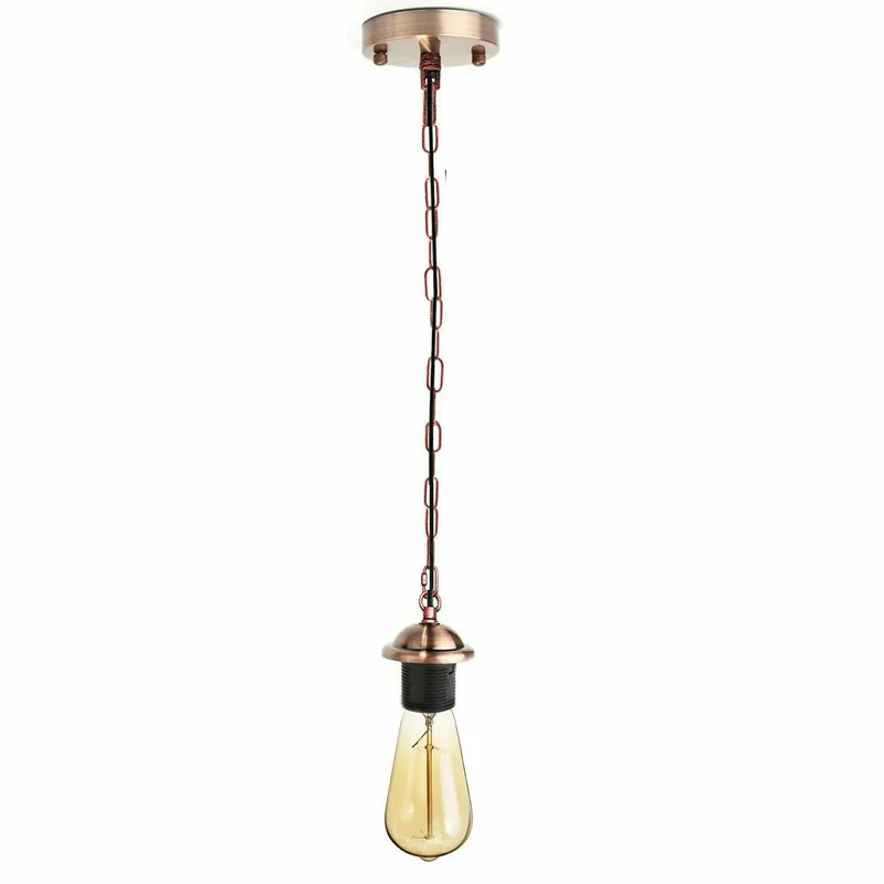 Retro Industrie Ketten Pendelleuchte E27 Fassung ~3728