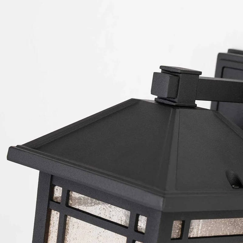 Außen-Wandlaterne Cedar Point 1-flammig IP44 Schwarz Ø15cm