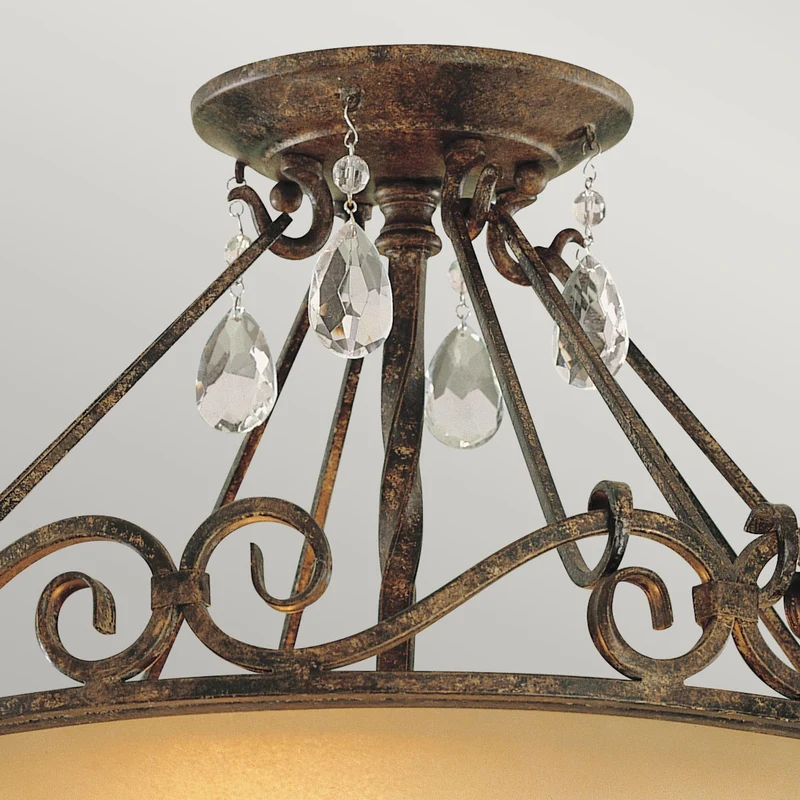 Deckenleuchte Chateau 2-flammig Bronze Ø 39cm