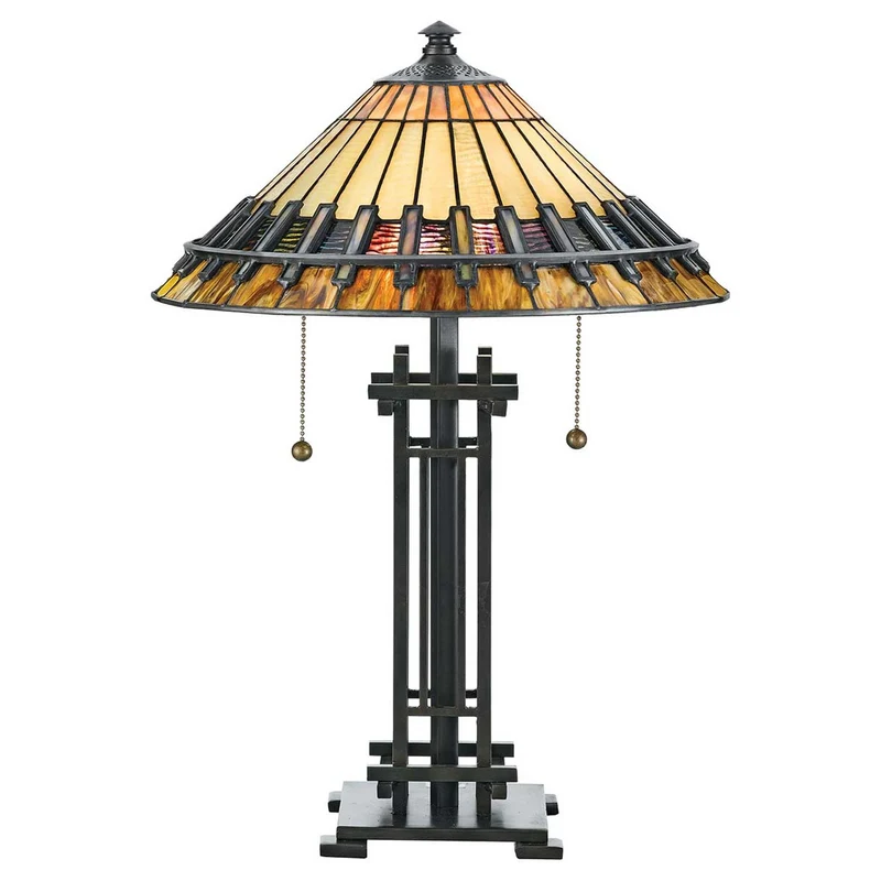 Tischleuchte Chastain 2-flammig Bronze