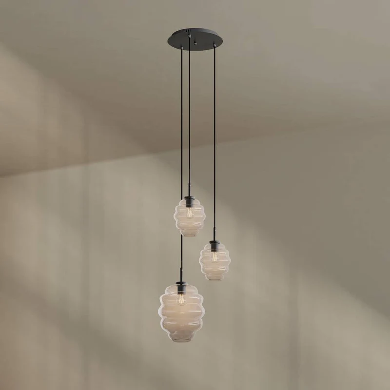 s.luce Echos Galerieleuchte 3-flammig Ø 40cm Baldachin Ø 18/25cm