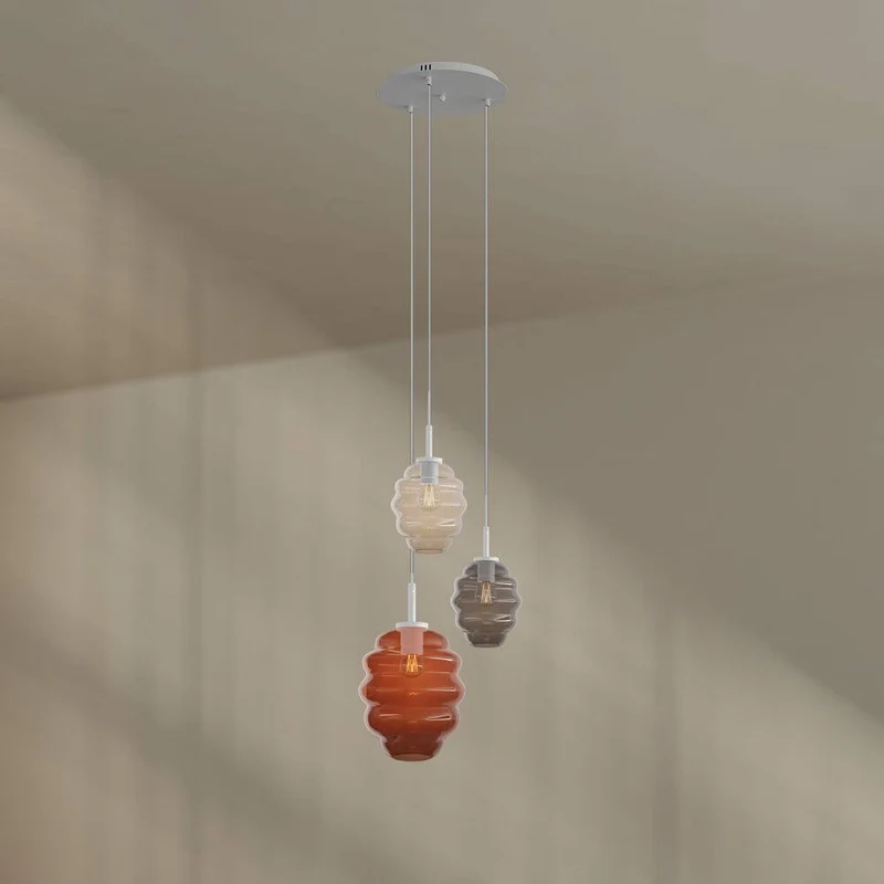 s.luce Echos Galerieleuchte 3-flammig Ø 40cm Baldachin Ø 18/25cm