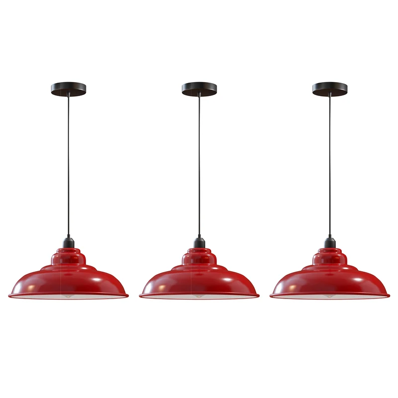 3er Set Industrial Chic Hängelampe Kücheninsel Esszimmer ~3835