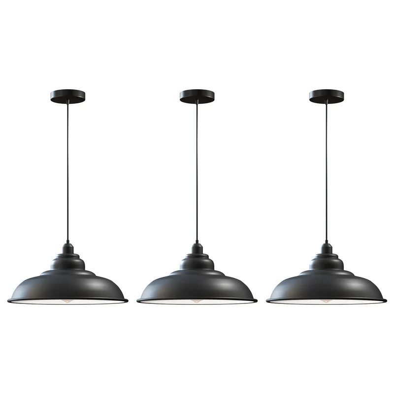 3er Set Industrial Chic Hängelampe Kücheninsel Esszimmer ~3835