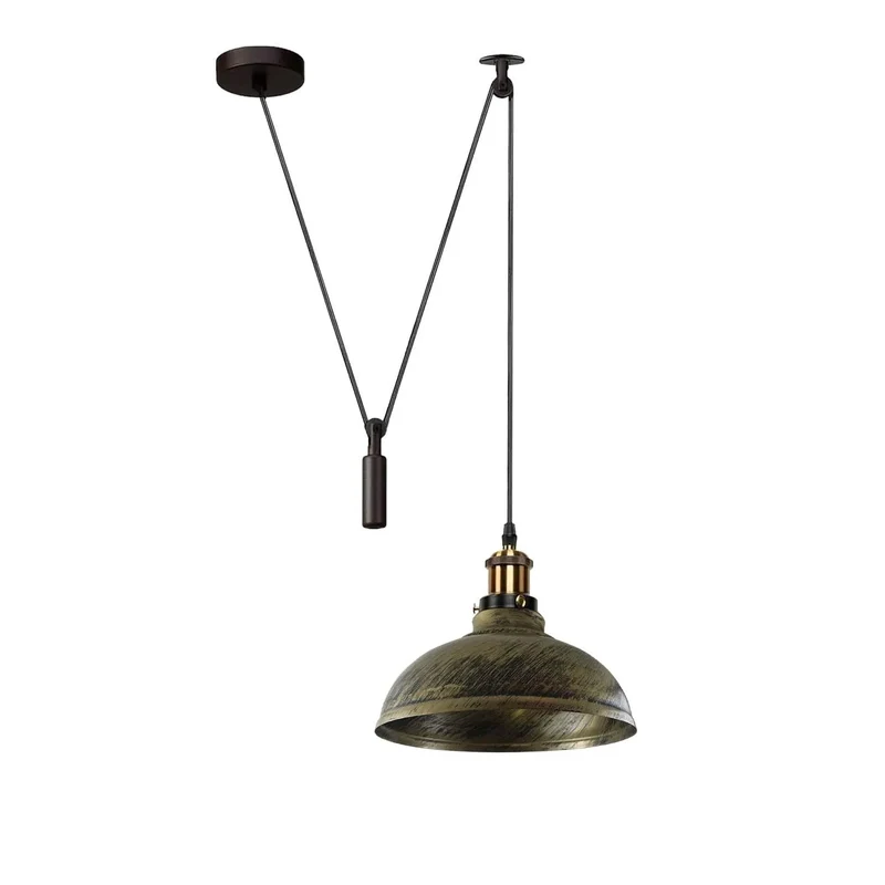 Industrial Flaschenzug Pendelleuchte 2m Hängelampe ~3867