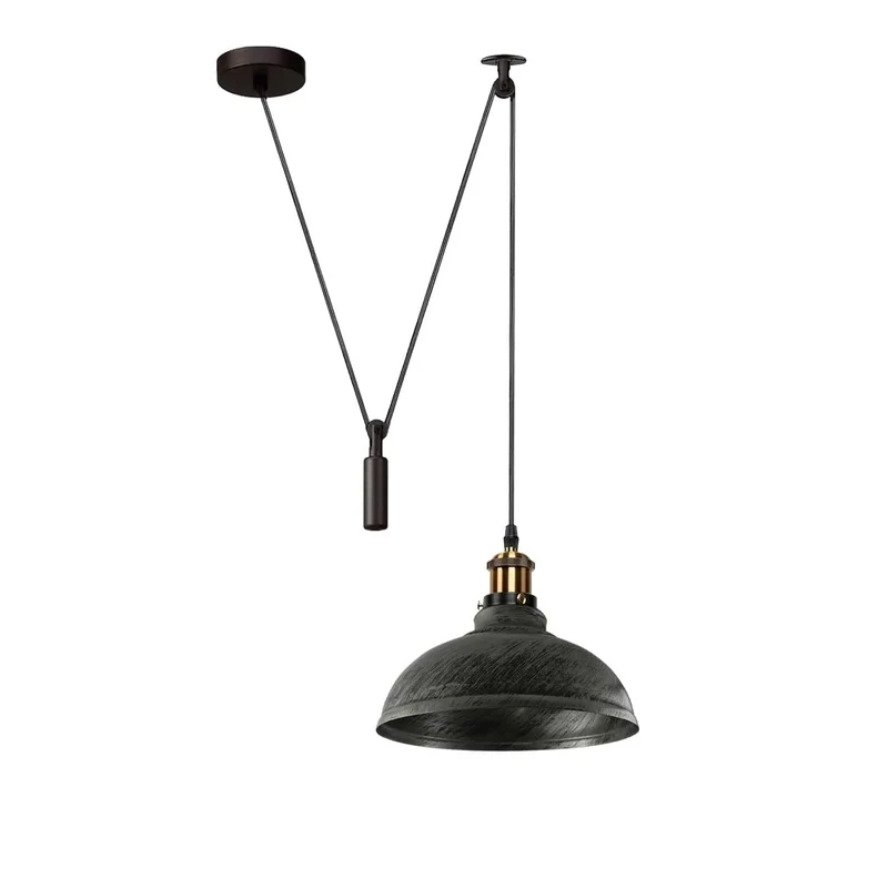 Industrial Flaschenzug Pendelleuchte 2m Hängelampe ~3867