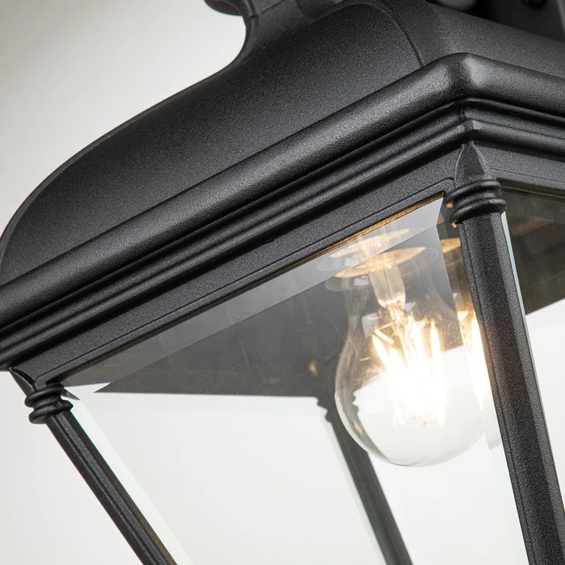 Außen-Wandlaterne Bayview 1-flammig IP44 Schwarz 42cm