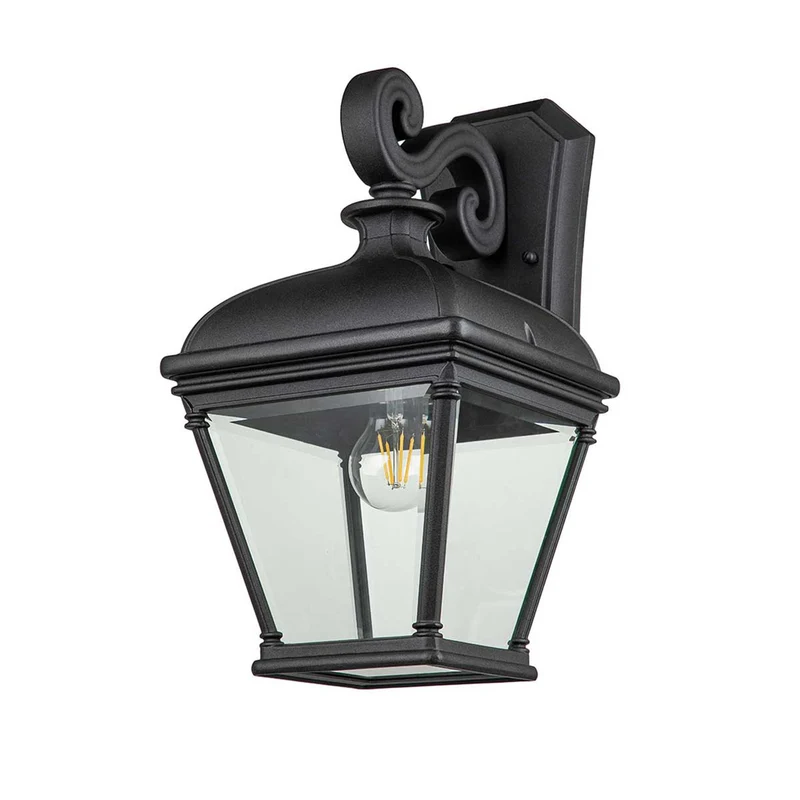 Außen-Wandlaterne Bayview 1-flammig IP44 Schwarz 42cm
