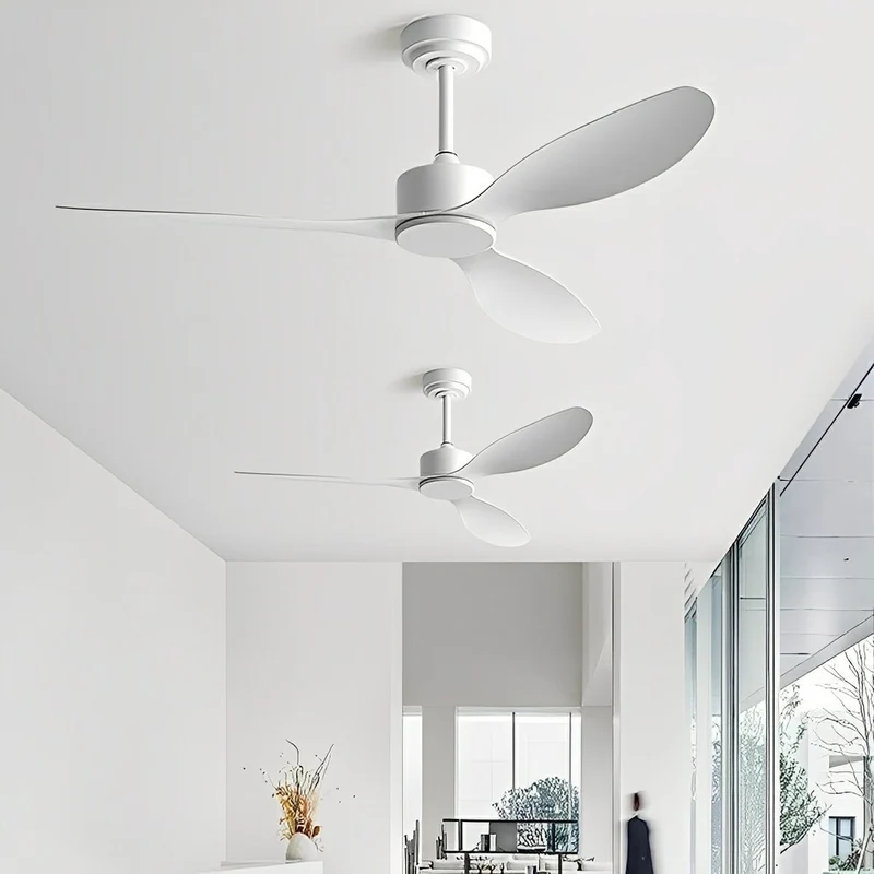 Plafondventilator 3 Bladen Stil DC Motor met Afstandsbediening Wandschakelaar Omkeerbaar voor Ventilatie | Sansoti