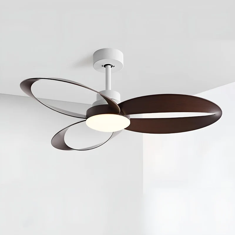 Geometrische Plafondventilator met Verlichting 6 Standen DC Motor Omkeerbaar Minimalistisch Design Woonkamer | Sansoti