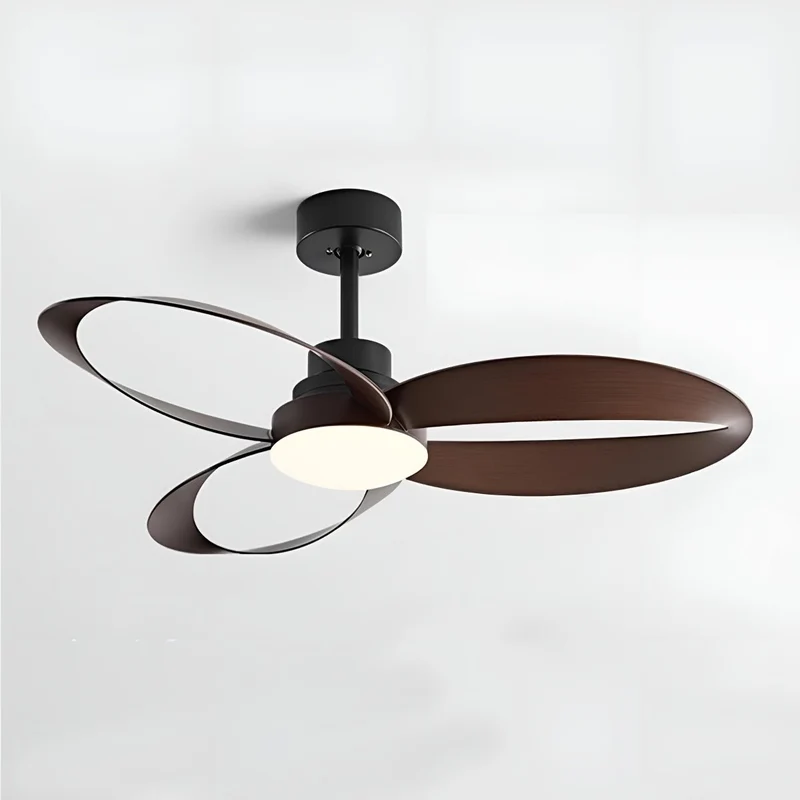 Geometrische Plafondventilator met Verlichting 6 Standen DC Motor Omkeerbaar Minimalistisch Design Woonkamer | Sansoti