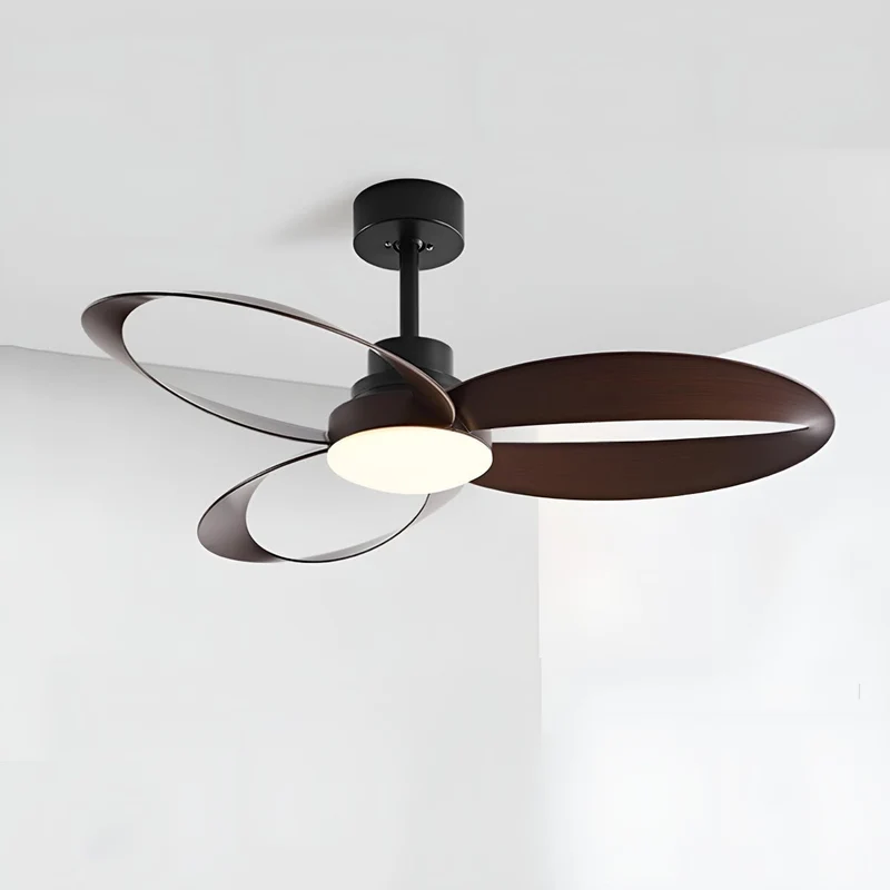 Geometrische Plafondventilator met Verlichting 6 Standen DC Motor Omkeerbaar Minimalistisch Design Woonkamer | Sansoti