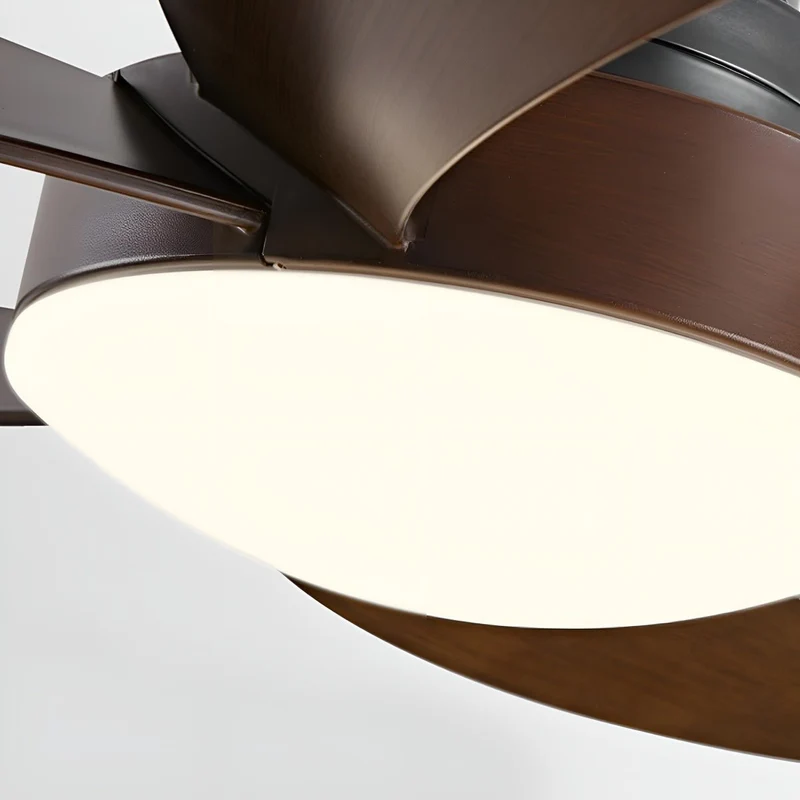 Geometrische Plafondventilator met Verlichting 6 Standen DC Motor Omkeerbaar Minimalistisch Design Woonkamer | Sansoti
