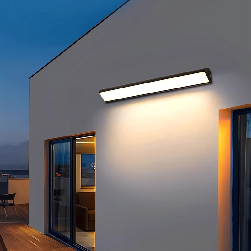 Waterdichte Buitenwandlamp LED Aluminium Zwart Verstelbaar Licht voor Gevel Veranda Tuin Tuinverlichting | Sansoti