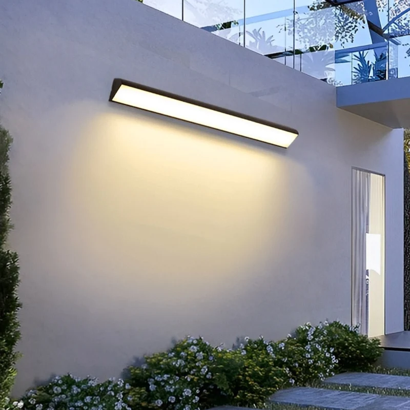 Waterdichte Buitenwandlamp LED Aluminium Zwart Verstelbaar Licht voor Gevel Veranda Tuin Tuinverlichting | Sansoti