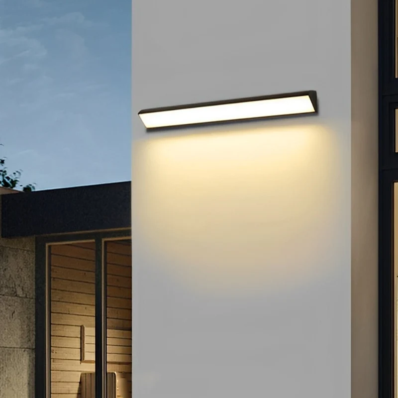 Waterdichte Buitenwandlamp LED Aluminium Zwart Verstelbaar Licht voor Gevel Veranda Tuin Tuinverlichting | Sansoti