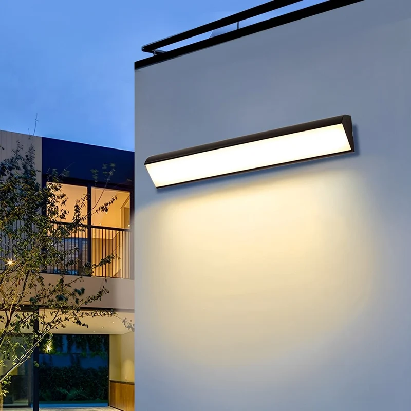 Waterdichte Buitenwandlamp LED Aluminium Zwart Verstelbaar Licht voor Gevel Veranda Tuin Tuinverlichting | Sansoti