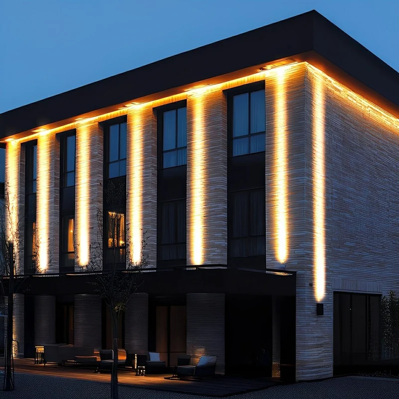 LED Gevelverlichting IP67 met Regelbaar Vermogen en Kleurtemperatuur voor Architectuur Buitenverlichting | Sansoti