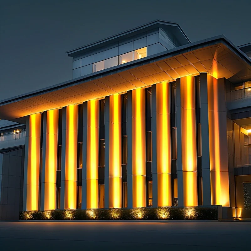 LED Gevelverlichting IP67 met Regelbaar Vermogen en Kleurtemperatuur voor Architectuur Buitenverlichting | Sansoti