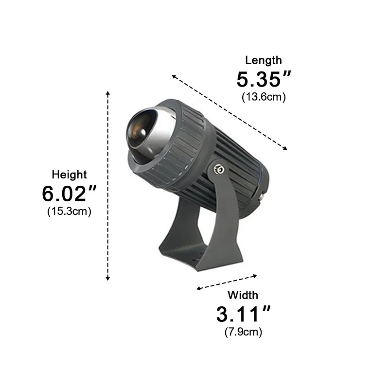 LED Gevelverlichting IP67 met Regelbaar Vermogen en Kleurtemperatuur voor Architectuur Buitenverlichting | Sansoti