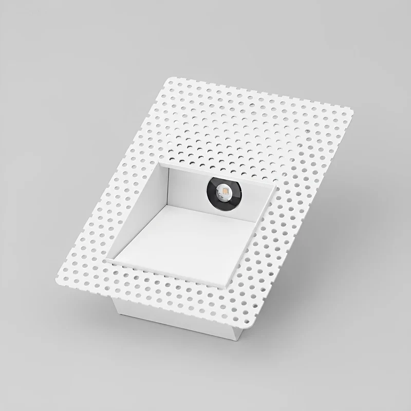 Inbouw wandlamp met bewegingssensor aluminium LED rechthoek vierkant trapverlichting modern stijlvol | Sansoti