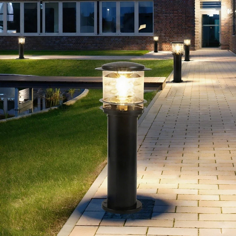 LED Sokkellamp Gelaagd Cilinder Zwart Brons Tuin Padverlichting IP65 Waterdicht Buitenverlichting Tuinpad | Sansoti
