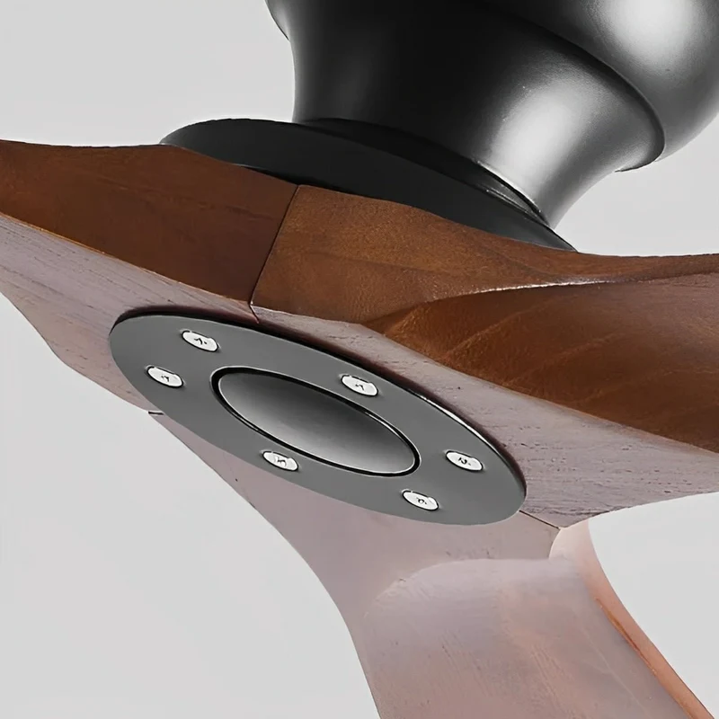 Plafondventilator Hout DC Motor 6 Snelheden Afstandsbediening Omkeerbaar Stil Woonkamer Eetkamer Slaapkamer | Sansoti