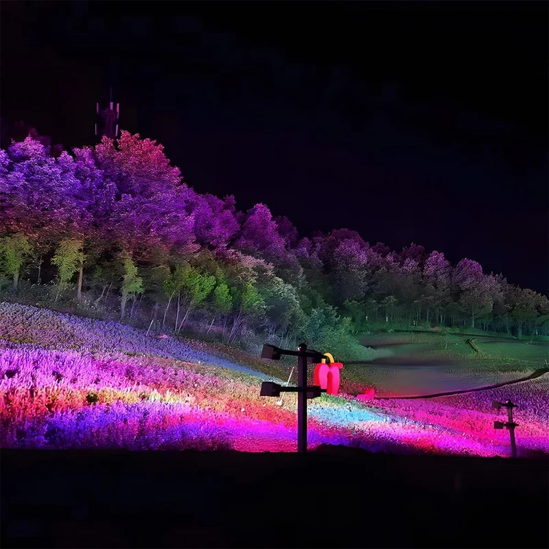 LED Tuinspot RGB Waterdicht IP65 Boomverlichting Buitenlamp Aluminium Landschapsverlichting voor Tuin en Gazon | Sansoti