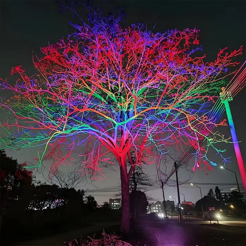 LED Tuinspot RGB Waterdicht IP65 Boomverlichting Buitenlamp Aluminium Landschapsverlichting voor Tuin en Gazon | Sansoti