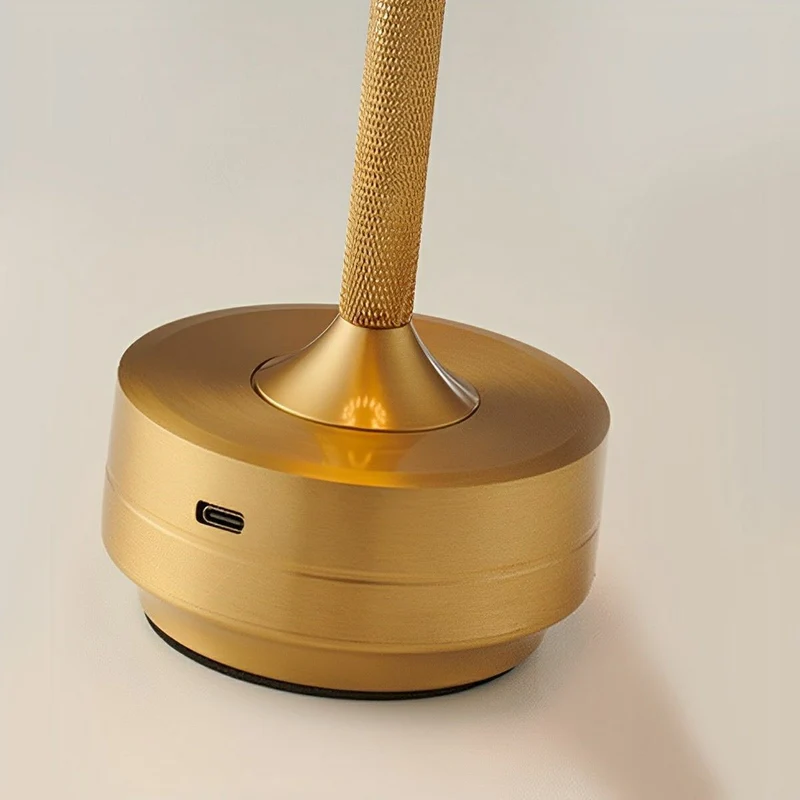 Dimbare Bureaulamp LED USB-C Oplaadbaar Aluminium 3 Lichtstanden Tafellamp Goud Zilver Zwart Modern Werkplek | Sansoti