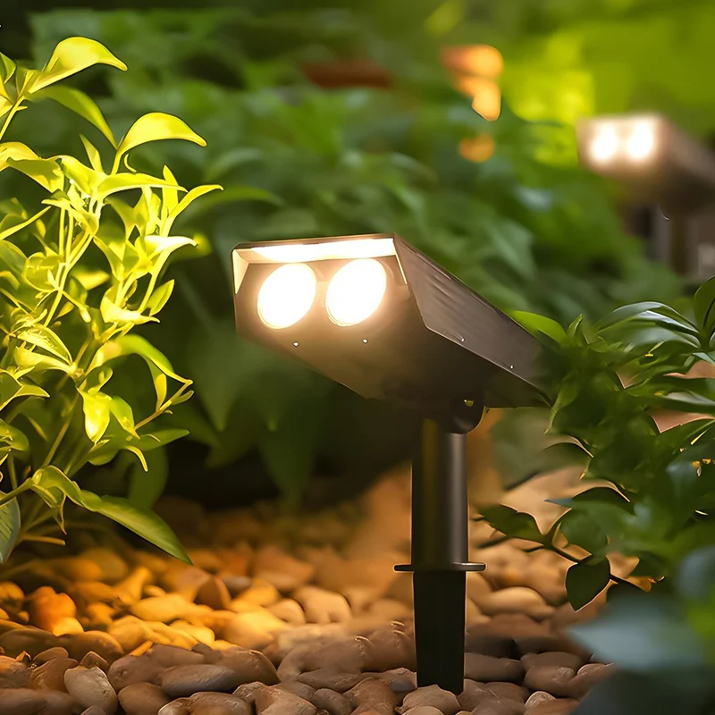 Solar LED Tuinspot met Verstelbare Zoom IP65 Waterdicht voor Gazon Tuin Patio Buitenverlichting Spotlicht | Sansoti