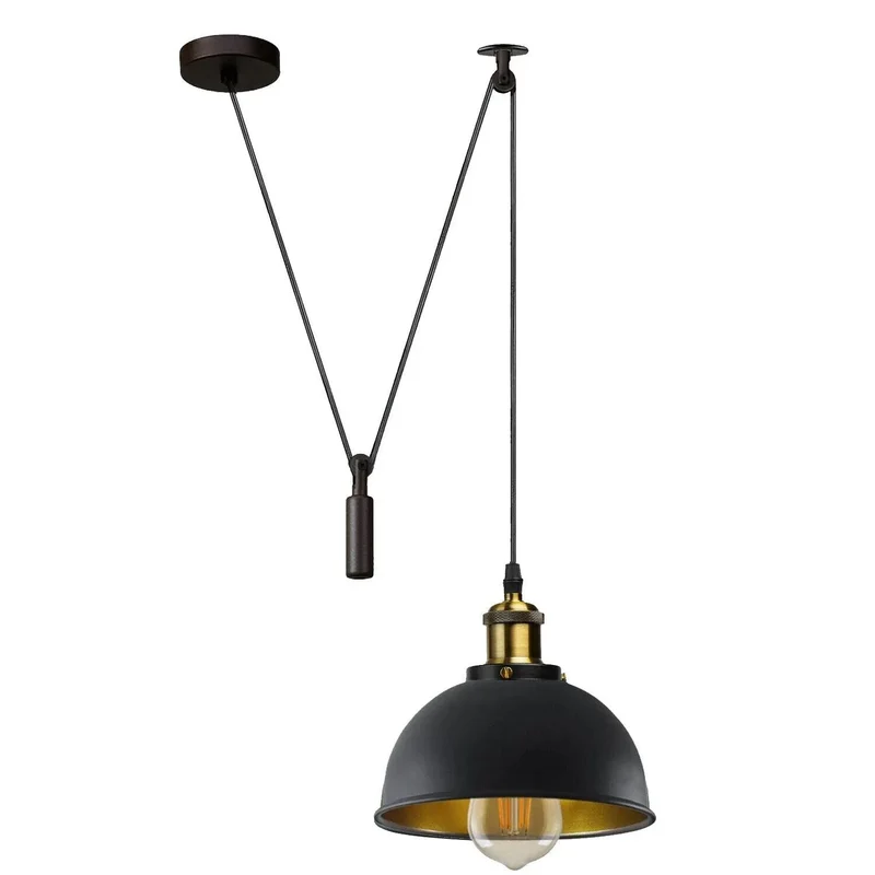 All Seasons Life Flaschenzug Pendelleuchte Lampe E27 Metall ~3757