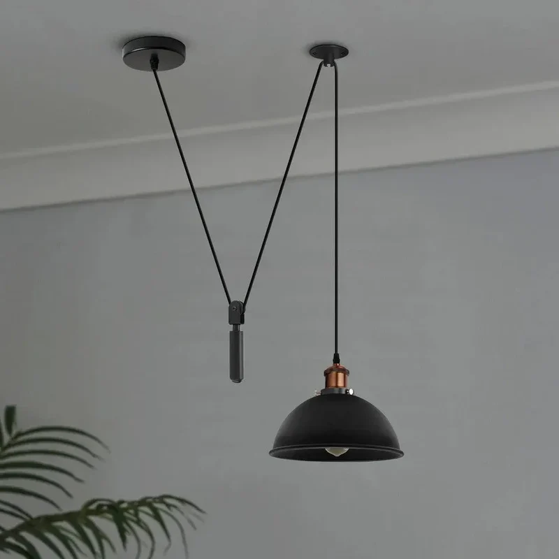 All Seasons Life Flaschenzug Pendelleuchte Lampe E27 Metall ~3757