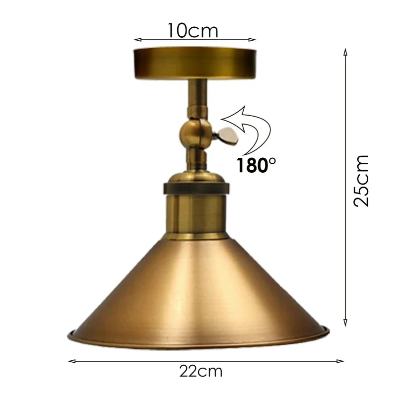 All Seasons Life Vintage Deckenleuchte Verstellbar Deckenlampe~3782