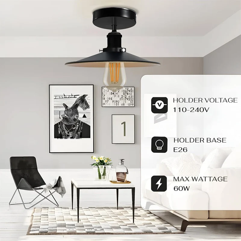 All Seasons Life Vintage Deckenleuchte im Industrial-Design E27 ~3775